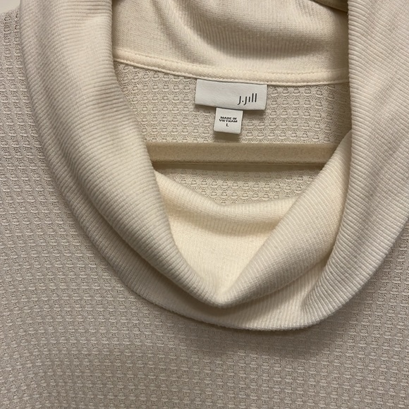 J. Jill waffle knit sweater, Size L - Picture 2 of 3